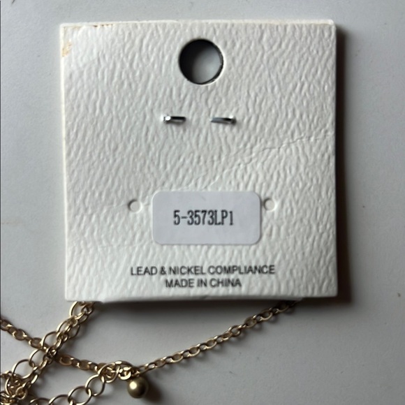 Clover Animal Print Beaded Tassel Necklace NWT - Picture 4 of 4